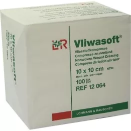 VLIWASOFT Non-woven compresses 10x10 cm non-sterile 4l., 100 pcs