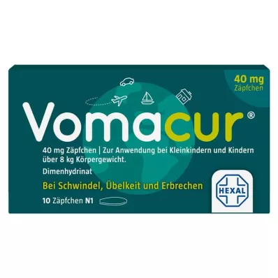 VOMACUR 40 suppositories, 10 pcs VOMACUR 40 suppositories, 10 pcs
