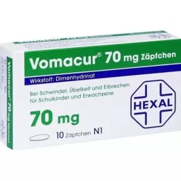 VOMACUR 70 suppositories, 10 pcs