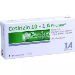 CETIRIZIN 10-1A Pharma film-coated tablets, 7 pcs