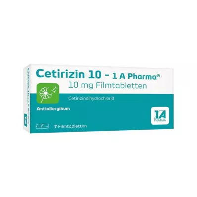 CETIRIZIN 10-1A Pharma film-coated tablets, 7 pcs