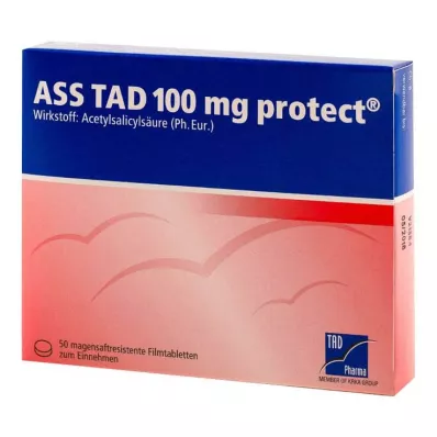 ASS TAD 100 mg protect enteric-coated film-coated tablets, 50 pcs ASS TAD 100 mg protect enteric-coated film-coated tablets, 50 pcs