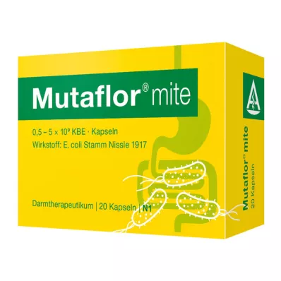 MUTAFLOR mite enteric-coated hard capsules, 20 pcs