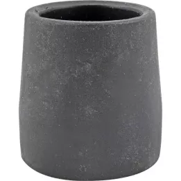 KRÜCKENKAPSEL 28 mm black steel inserts for walker frames, 1 pc