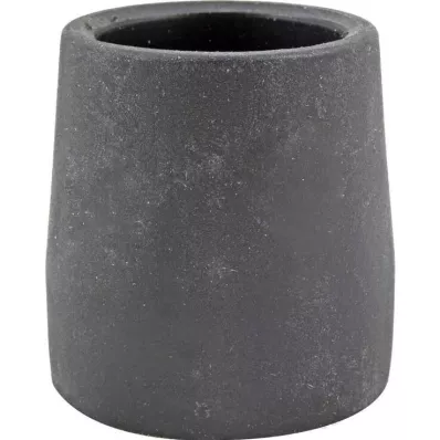 KRÜCKENKAPSEL 28 mm black steel inserts for walker frames, 1 pc