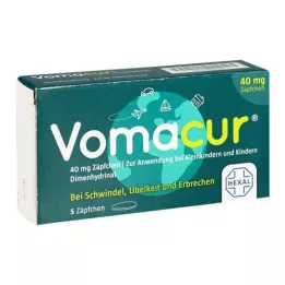 VOMACUR 40 suppositories, 5 pcs