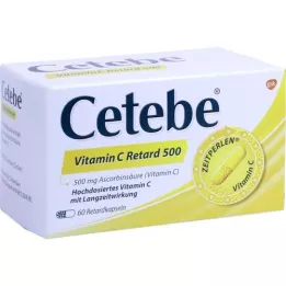 CETEBE Vitamin C slow-release capsules 500 mg, 60 pcs