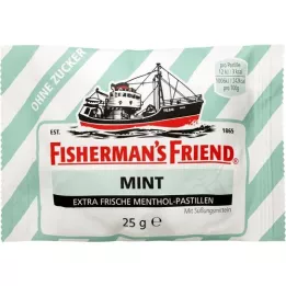 FISHERMANS FRIEND mint without sugar pastilles, 25 g