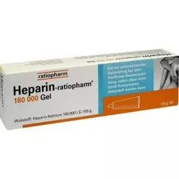 HEPARIN-RATIOPHARM 180,000 I.U. gel, 100 g