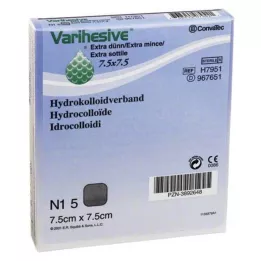 VARIHESIVE extra thin 7.5x7.5 cm HKV hydroactive, 5 pcs