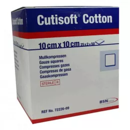 CUTISOFT Cotton Compr.10x10 cm ster.12x, 25X2 St