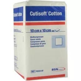 CUTISOFT Cotton Compr.10x10 cm unster.12x, 100 pcs