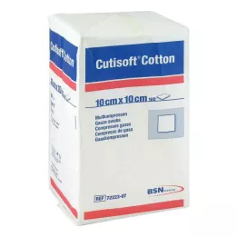 CUTISOFT Cotton Compr.10x10 cm unster.12x, 100 pcs