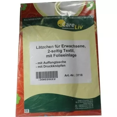 LÄTZCHEN Extension with pocket, 2-sided tex. with fol. press studs, 1 pc