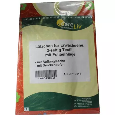 LÄTZCHEN Extension with pocket, 2-sided tex. with fol. press studs, 1 pc