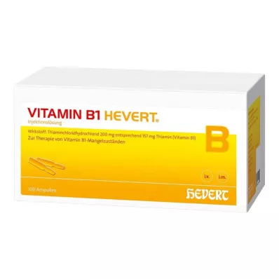 VITAMIN B1 HEVERT ampoules, 100 pcs VITAMIN B1 HEVERT ampoules, 100 pcs