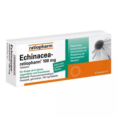 ECHINACEA-RATIOPHARM 100 mg tablets, 20 pcs