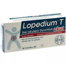 LOPEDIUM T acute for acute diarrhoea tablets, 10 pcs