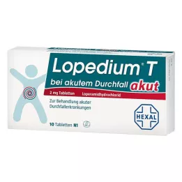LOPEDIUM T acute for acute diarrhoea tablets, 10 pcs