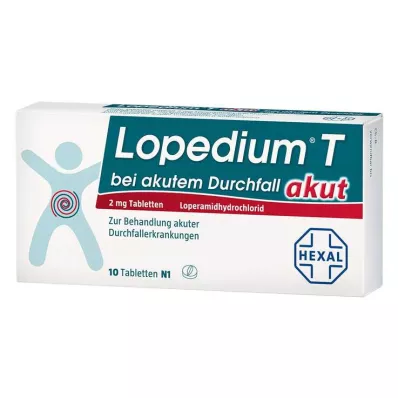LOPEDIUM T acute for acute diarrhoea tablets, 10 pcs LOPEDIUM T acute for acute diarrhoea tablets, 10 pcs