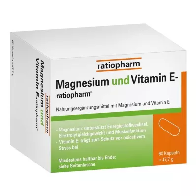 MAGNESIUM UND VITAMIN E-ratiopharm capsules, 60 pcs