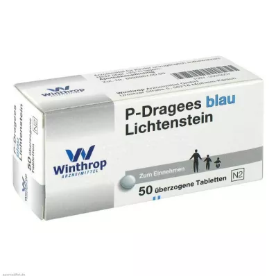 P DRAGEES blue, 50 pc