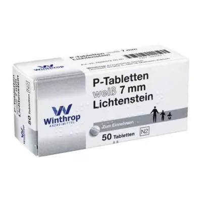 P TABLETTEN white 7 mm pitch, 50 pcs P TABLETTEN white 7 mm pitch, 50 pcs