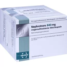 NEPHROTRANS 840 mg enteric-coated capsules, 100 pcs