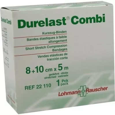 DURELAST Bandage Combi 8 cmx5 m+10 cmx5 m, 2 pcs