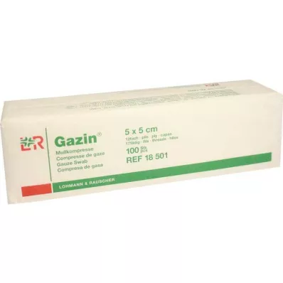 GAZIN Gauze comp.5x5 cm non-sterile 12x Op, 100 pcs GAZIN Gauze comp.5x5 cm non-sterile 12x Op, 100 pcs