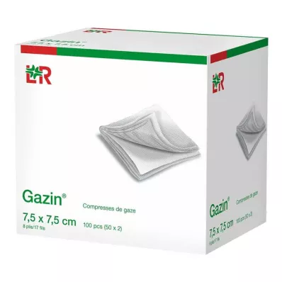GAZIN Gauze comp.7.5x7.5 cm non-sterile 8x Op, 100 pcs