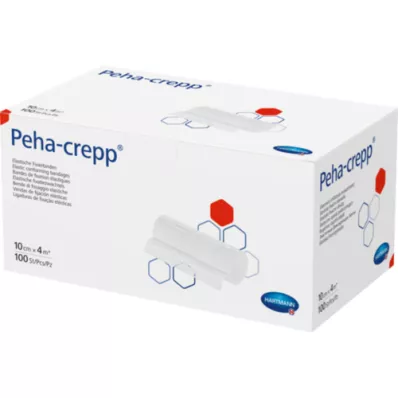 PEHA CREPP Fixation bandage 10 cmx4 m comp.verp., 100 pcs