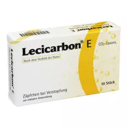 LECICARBON E CO2 Laxans adult suppositories, 10 pcs