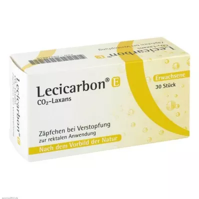 LECICARBON E CO2 Laxans adult suppositories, 30 pcs