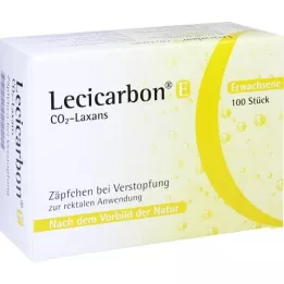 LECICARBON E CO2 Laxans adult suppositories, 100 pcs