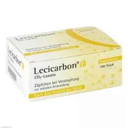 LECICARBON E CO2 Laxans adult suppositories, 100 pcs