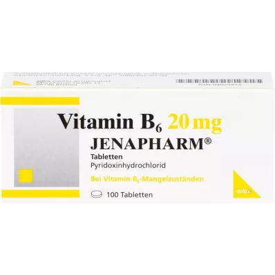 VITAMIN B6 20 mg Jenapharm tablets, 100 pc