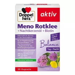 DOPPELHERZ Meno Red Clover+Overnight Primrose Oil+Biotin Capsules, 30 pcs