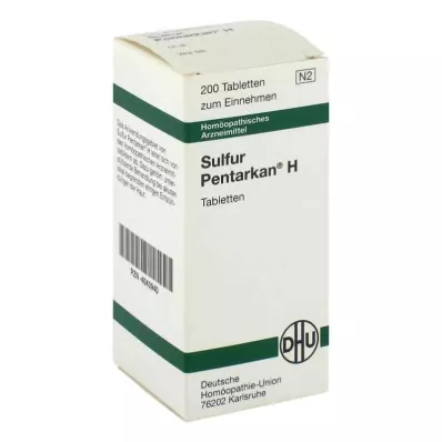 SULFUR PENTARKAN H tablets, 200 pcs