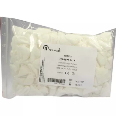 MULLTUPFER FES-TUPF No.9 non-sterile 1ply.9x9 cm, 300 pcs MULLTUPFER FES-TUPF No.9 non-sterile 1ply.9x9 cm, 300 pcs