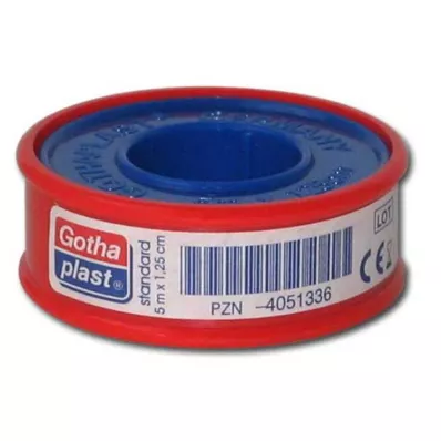 GOTHAPLAST Sticking plaster stand.1,25 cmx5 m, 1 pc