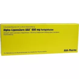 ALPHA LIPONSÄURE AAA 600 mg injection vials, 5X50 ml