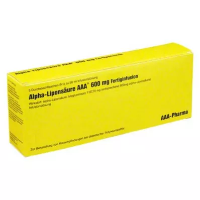 ALPHA LIPONSÄURE AAA 600 mg injection vials, 5X50 ml