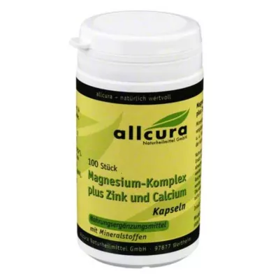 MAGNESIUM KOMPLEX m.Zinc+Calcium Capsules, 100 Capsules MAGNESIUM KOMPLEX m.Zinc+Calcium Capsules, 100 Capsules