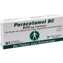 PARACETAMOL BC 500 mg tablets, 10 pcs