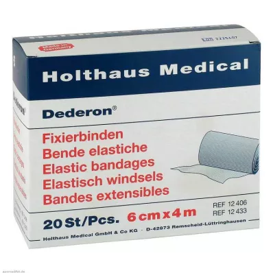 DEDERON Fixation bandages 6 cmx4 m, 20 pcs DEDERON Fixation bandages 6 cmx4 m, 20 pcs