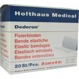 DEDERON Fixation bandages 8 cmx4 m, 20 pcs