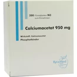 CALCIUMACETAT 950 mg film-coated tablets, 200 pcs