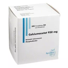 CALCIUMACETAT 950 mg film-coated tablets, 200 pcs