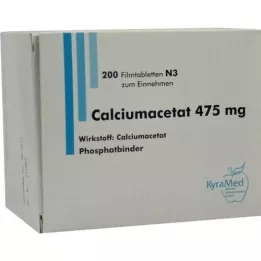CALCIUMACETAT 475 mg film-coated tablets, 200 pcs